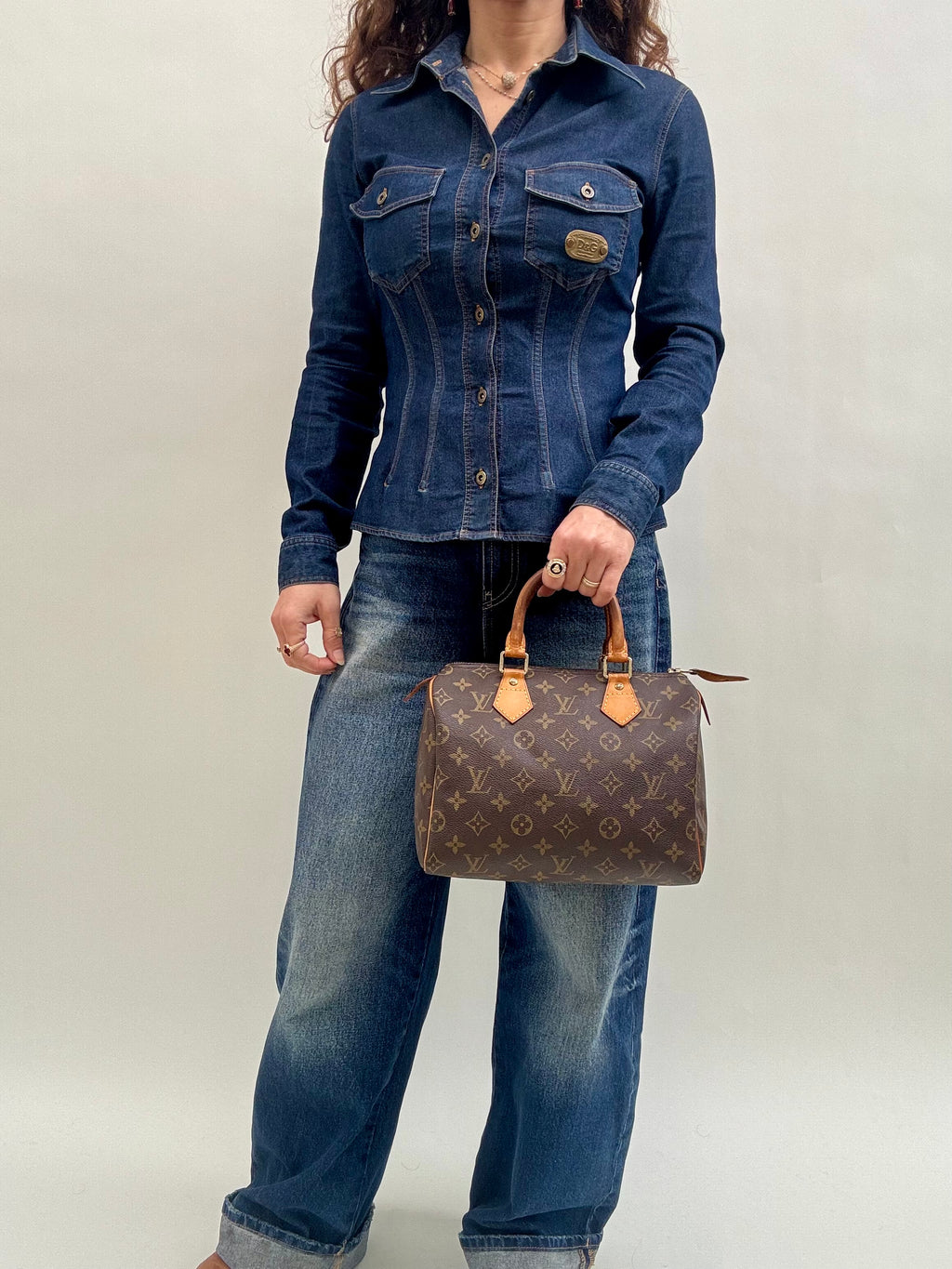 Louis Vuitton Speedy 25 Monogram 2001 Made in France Timeless Vintage Classic