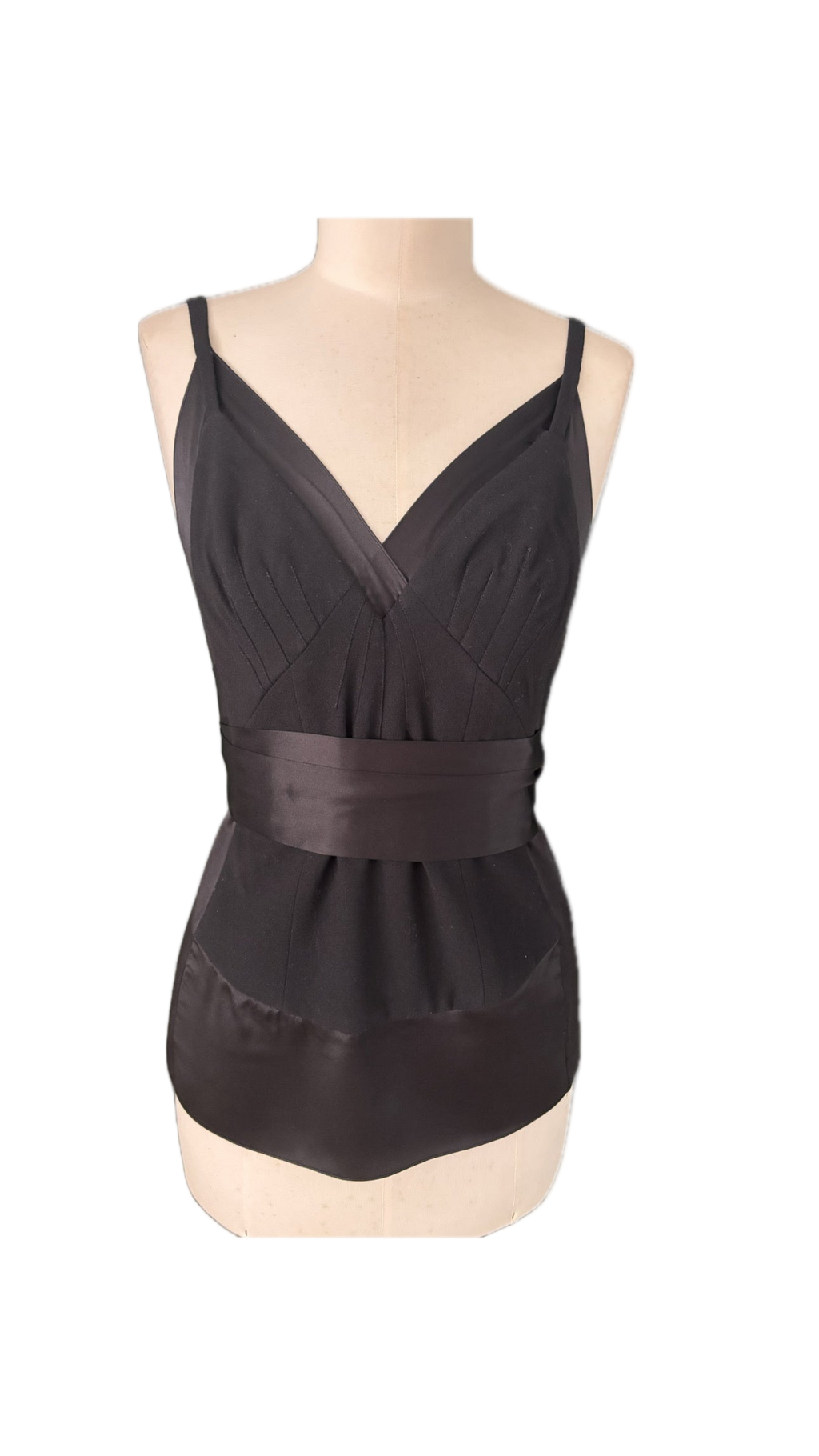Dolce & Gabbana Silk-Blend Top with Waist Tie – Size IT 44 (EU M)