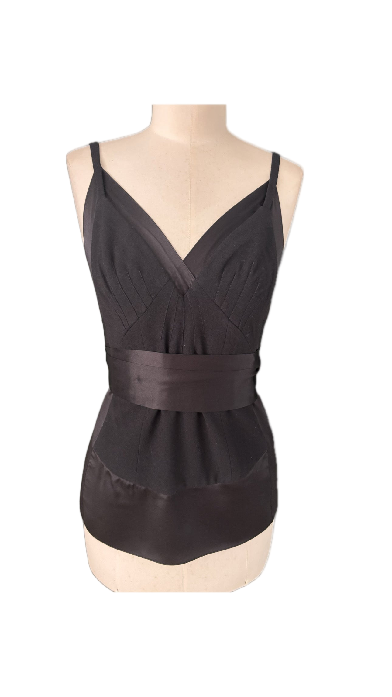 Dolce & Gabbana Silk-Blend Top with Waist Tie – Size IT 44 (EU M)