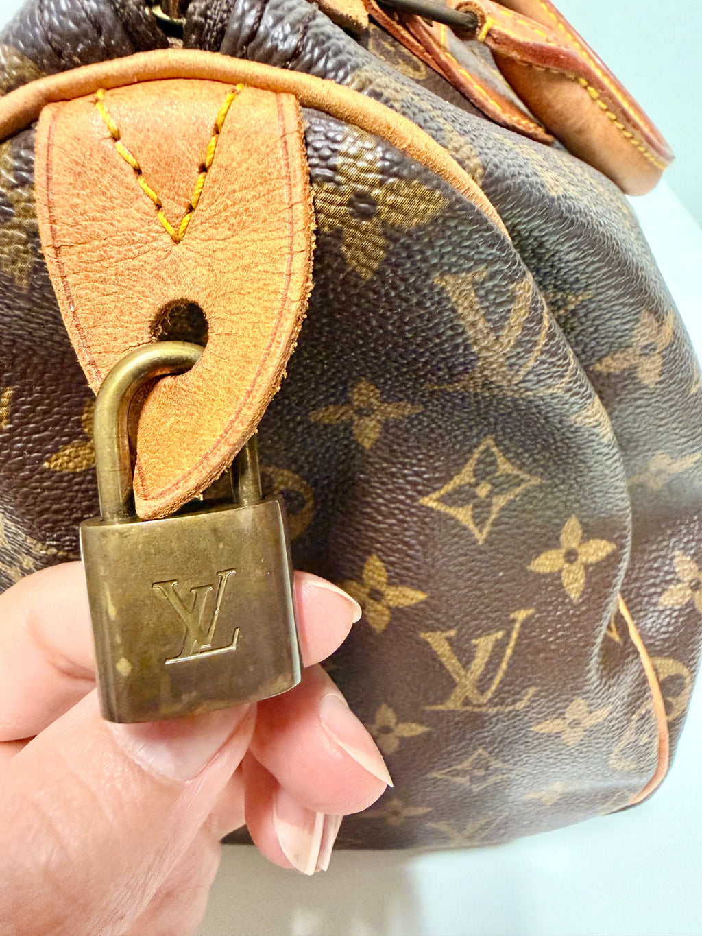 Louis Vuitton Speedy 30 Monogram Vintage 1991 Handbag