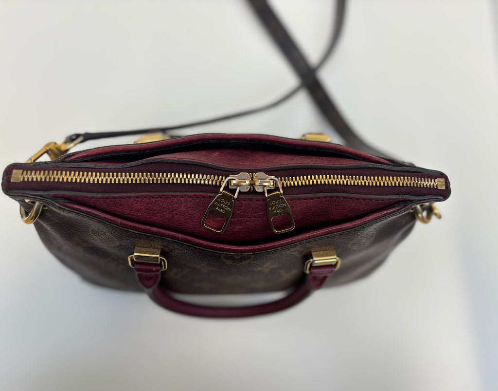 Louis Vuitton Pallas BB Burgundy/ Brown Monogram Crossbody Bag