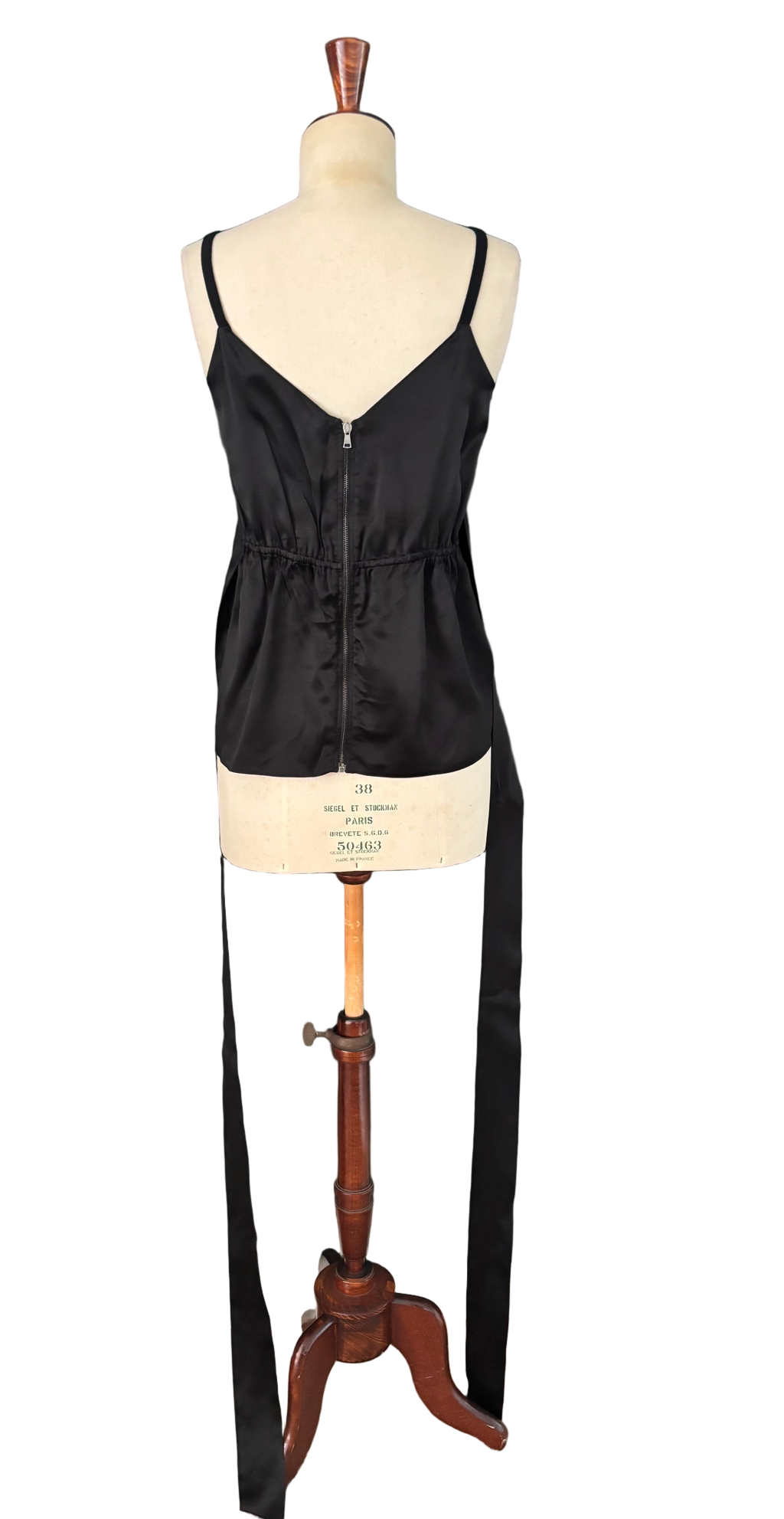 Dolce & Gabbana Silk-Blend Top with Waist Tie – Size IT 44 (EU M)