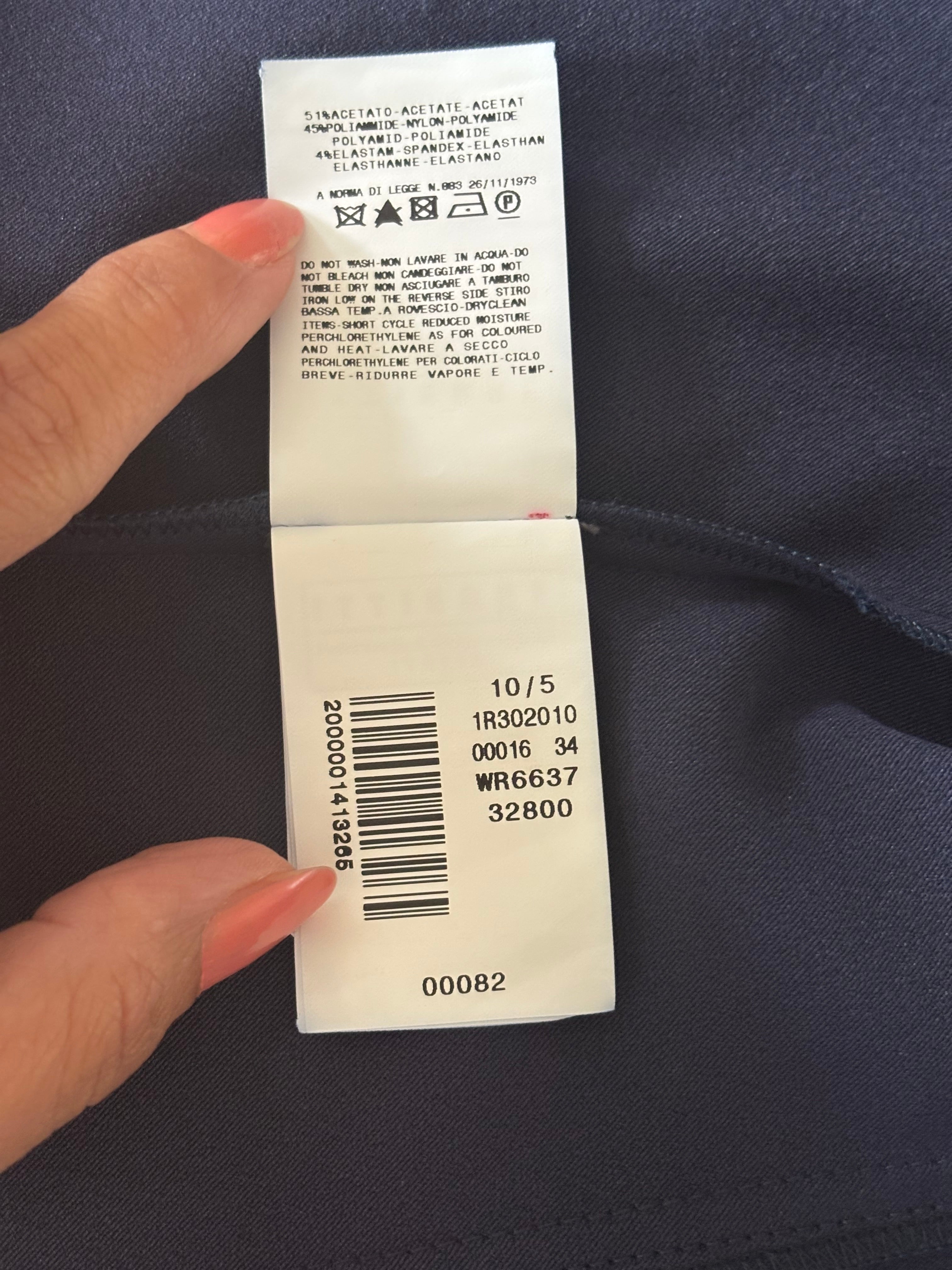 John Galliano Midnight Blue Satin Corset – Size IT 44 (Fits Medium)