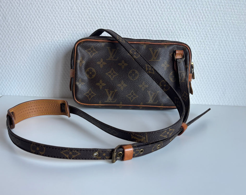 Louis Vuitton Pochette Marly Monogram Vintage 80s Brown Crossbody Bag