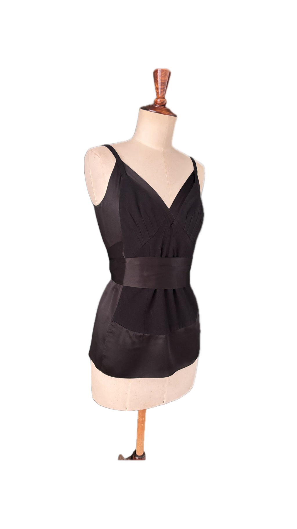 Dolce & Gabbana Silk-Blend Top with Waist Tie – Size IT 44 (EU M)