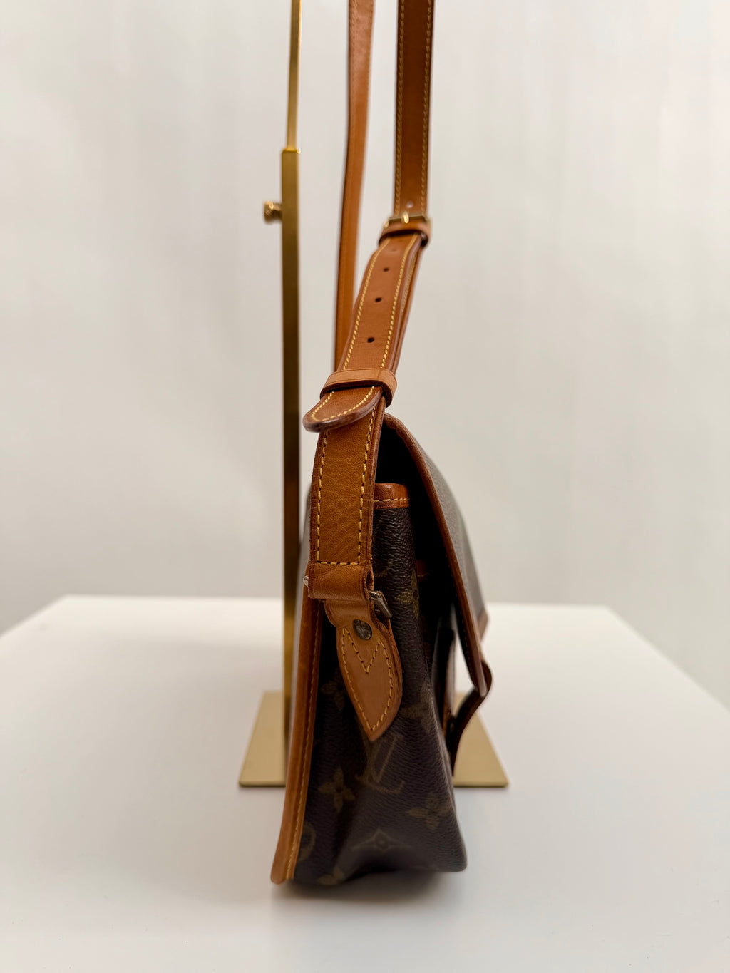 Louis Vuitton Gibecière MM Brown Monogram Crossbody Bag