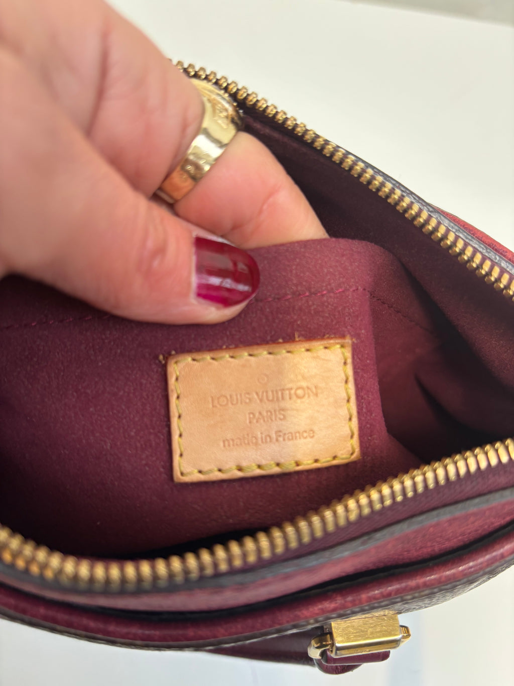 Louis Vuitton Pallas BB Burgundy/ Brown Monogram Crossbody Bag