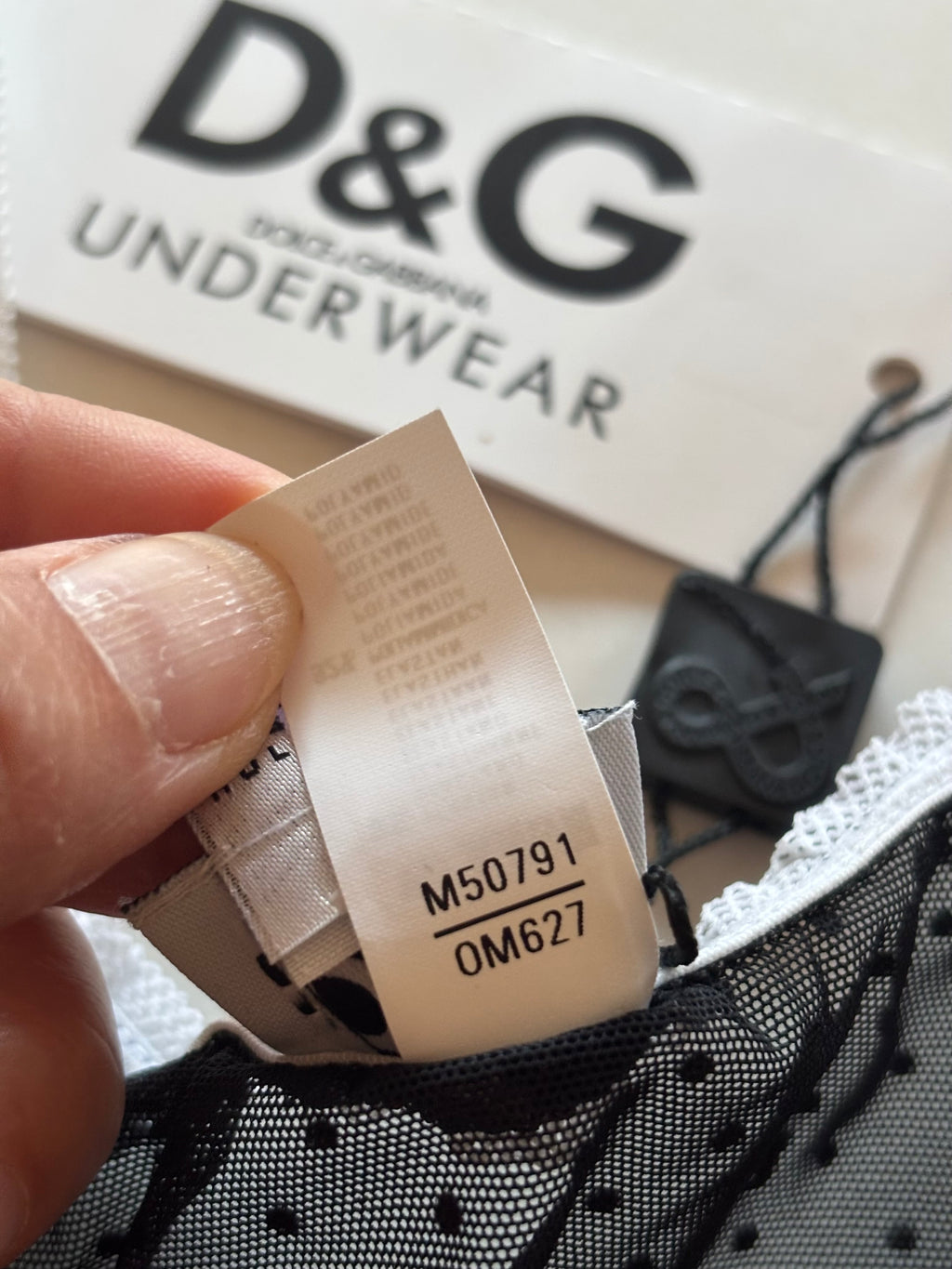 Dolce & Gabbana Black & White Stretch Corset Top – Size FR 42 / EU L