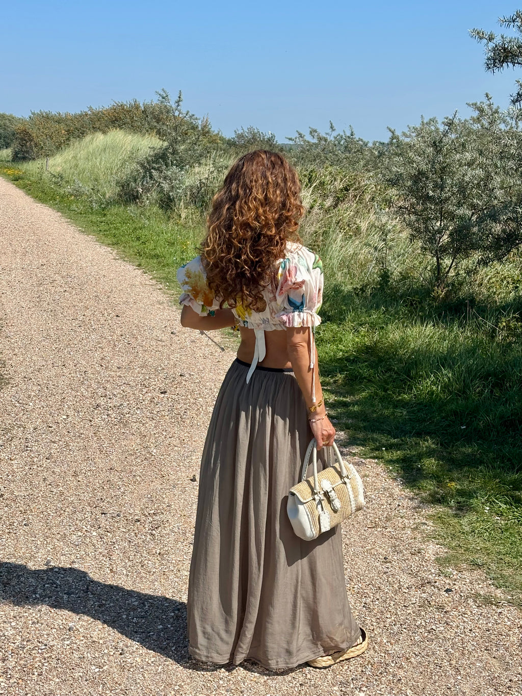 Fendi Selleria Raffia Vintage Beige   Handbag