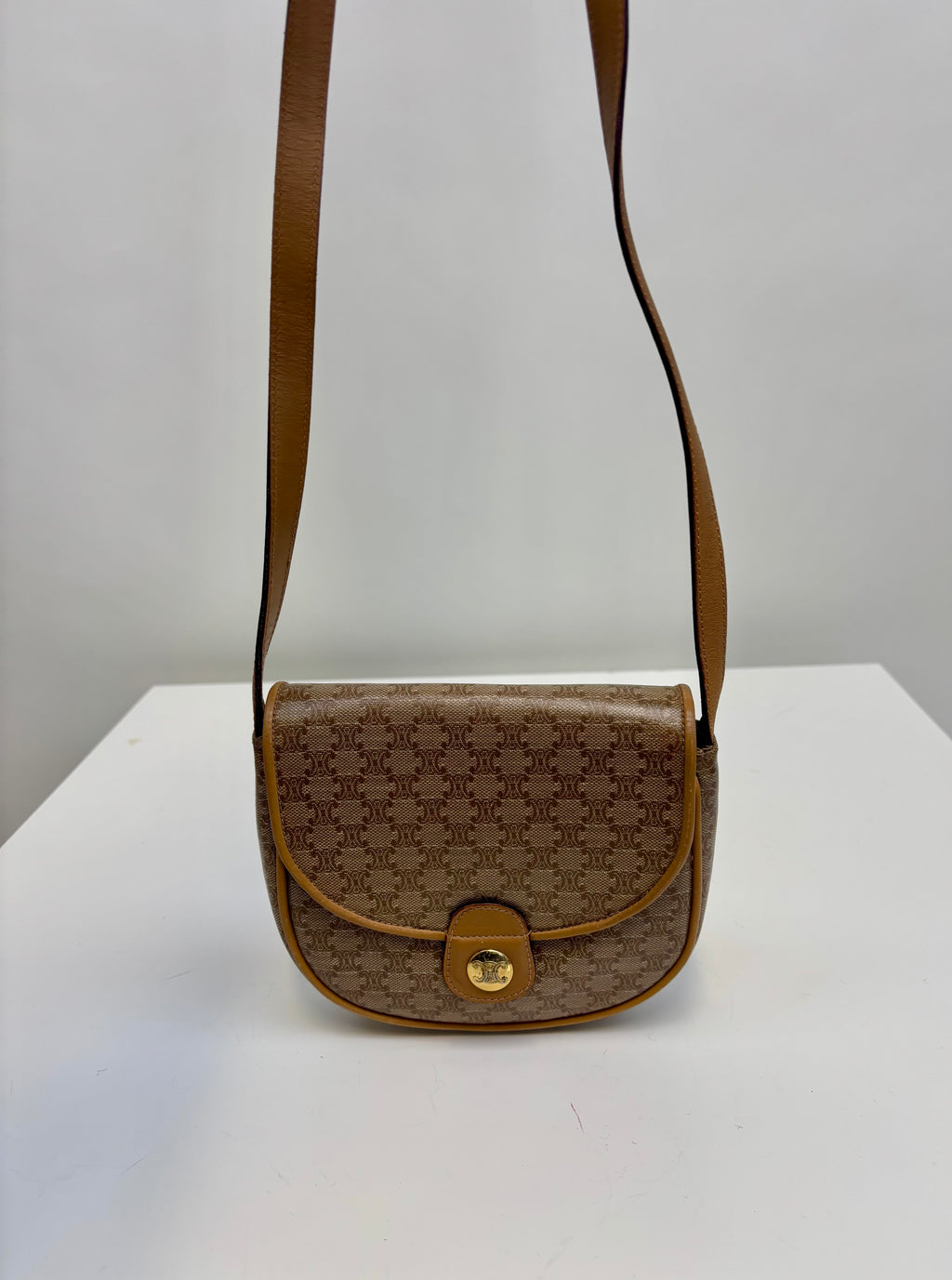 Celine Vintage 90,s Beige Crossbody Bag