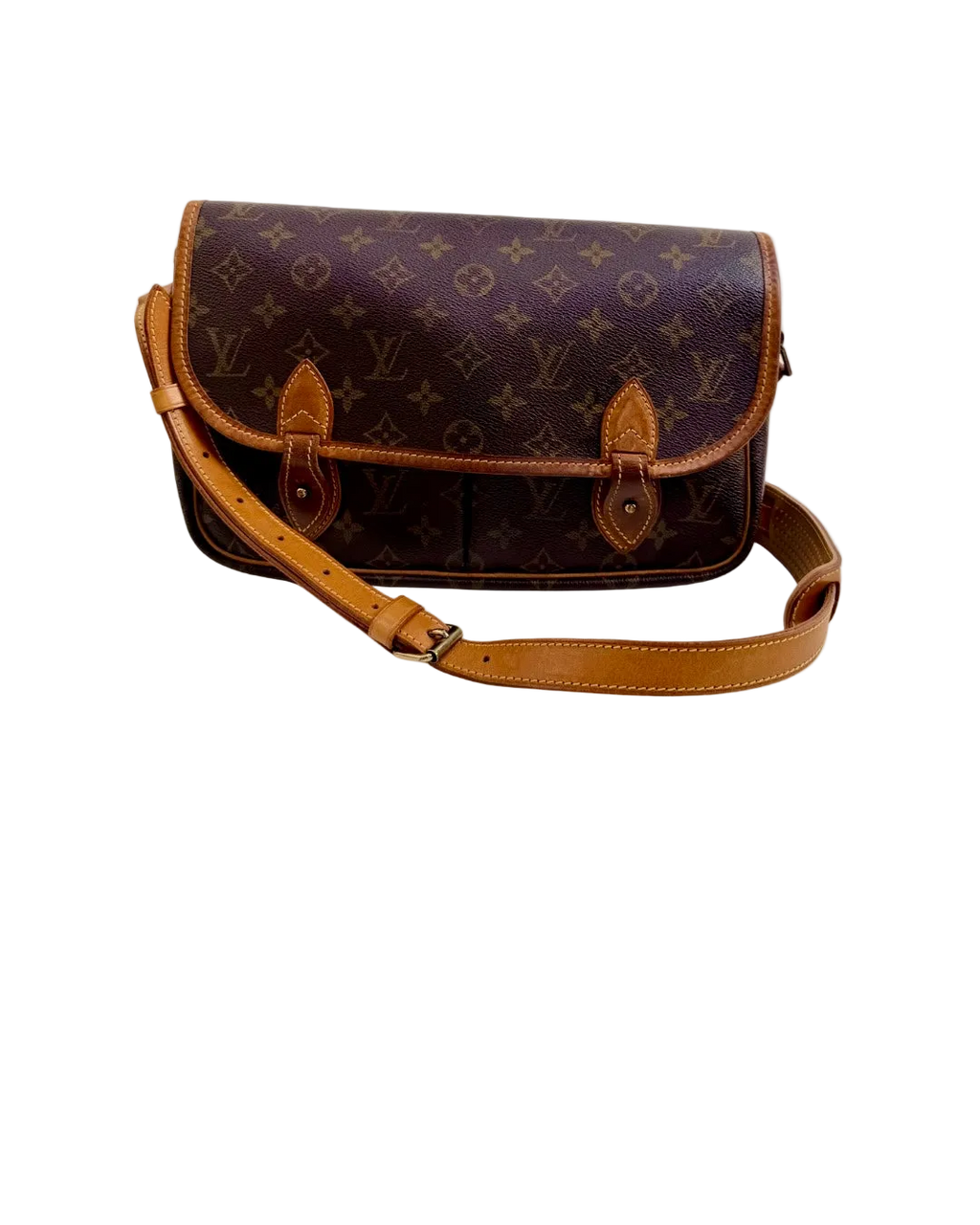 Louis Vuitton Gibecière MM Brown Monogram Crossbody Bag