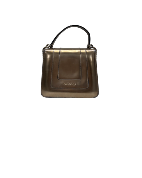 Bvlgari Serpenti Handbag Gold Leather